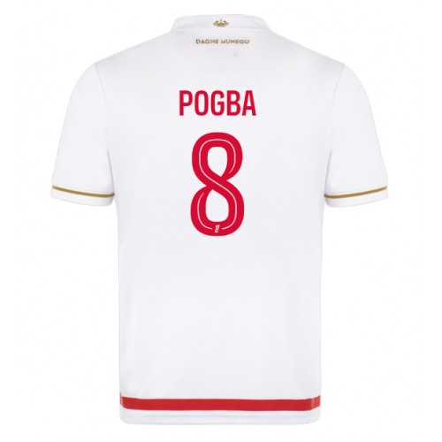Stroje piłkarskie AS Monaco Paul Pogba #8 Koszulka Podstawowej 2025-26 Krótki Rękaw